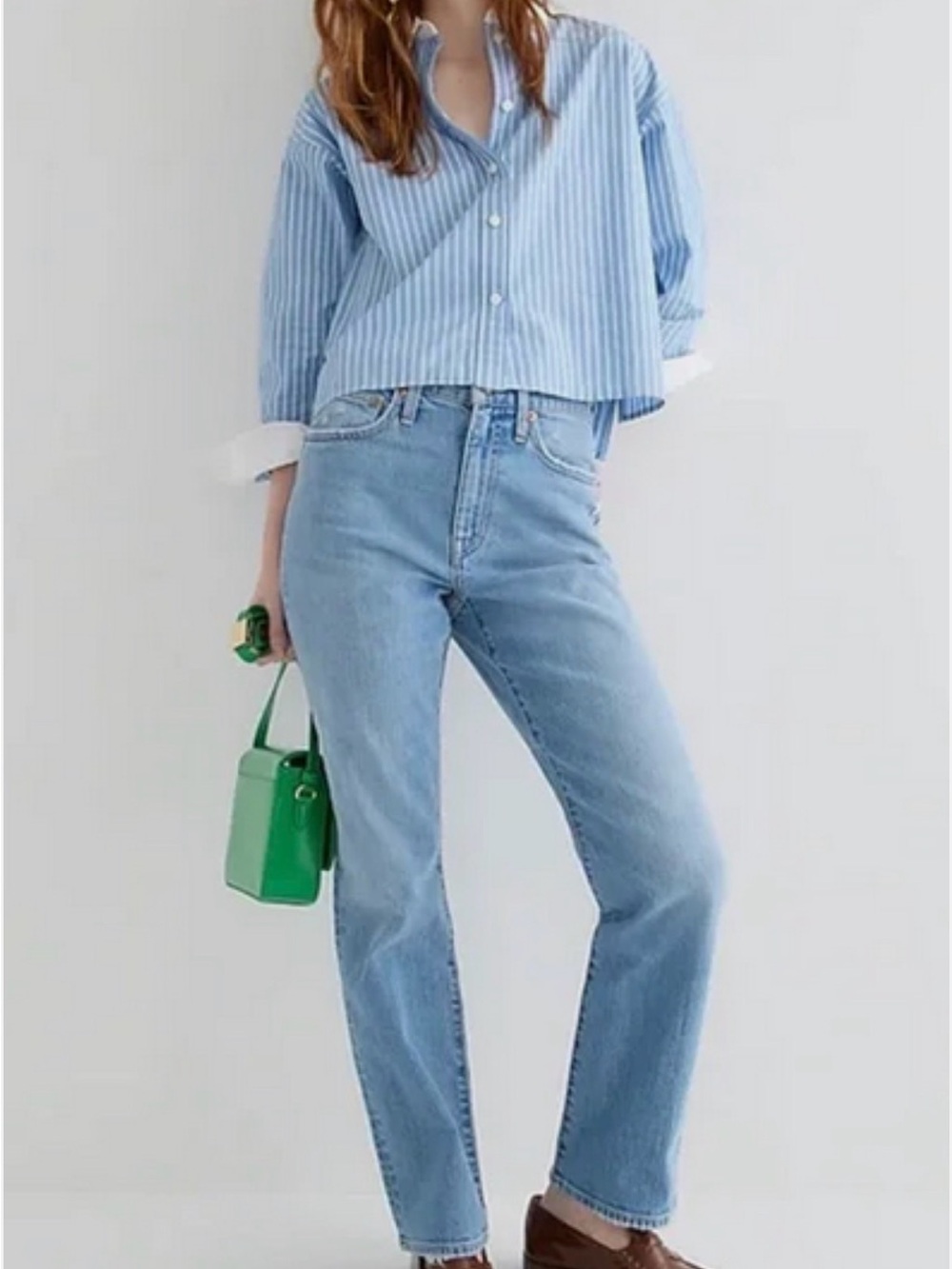NWT J.CREW Retail Women’s Slim Boyfriend Jean in Vail Wash. size 32 - Picture 6 of 7